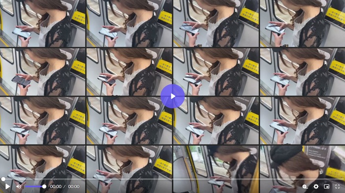 胸チラ盗撮